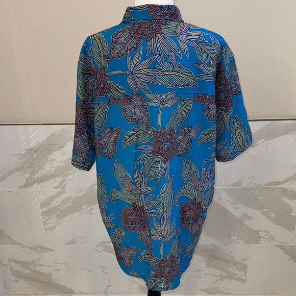 Tommy Bahama Island Zone  Bahama Coast Neon Gardens , Blue Canal Size XL - Picture 4 of 12